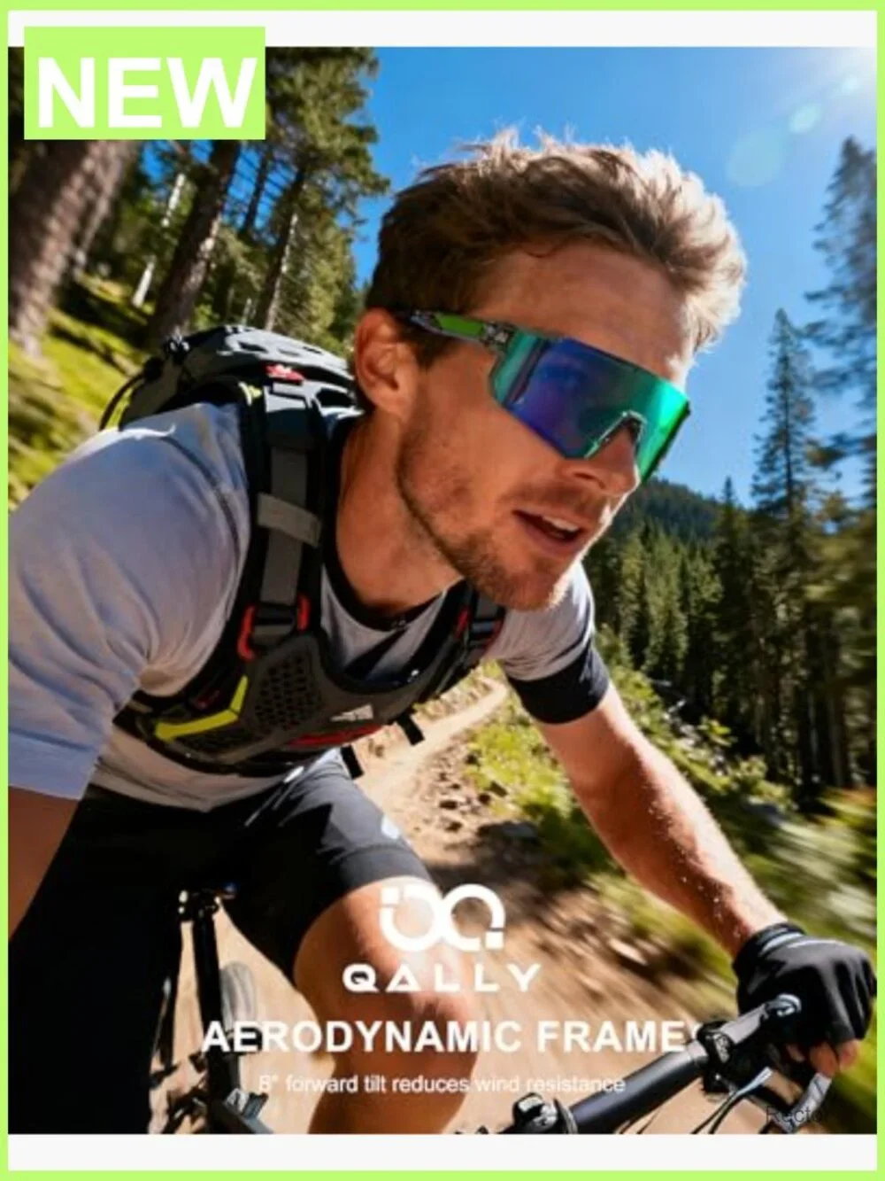 Wrap Around Sports Sunglasses for Cycling Running Men Women